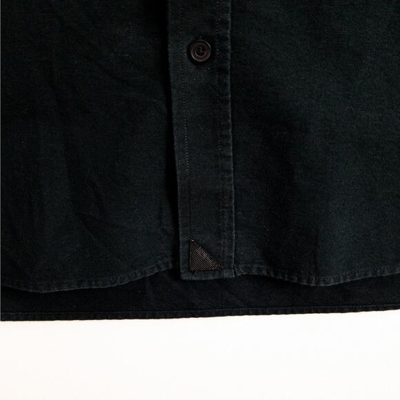 UNTUCKit Brushed Cotton Button Up Shirt Men's 2X Black Office Casual Modern - Picture 6 of 12